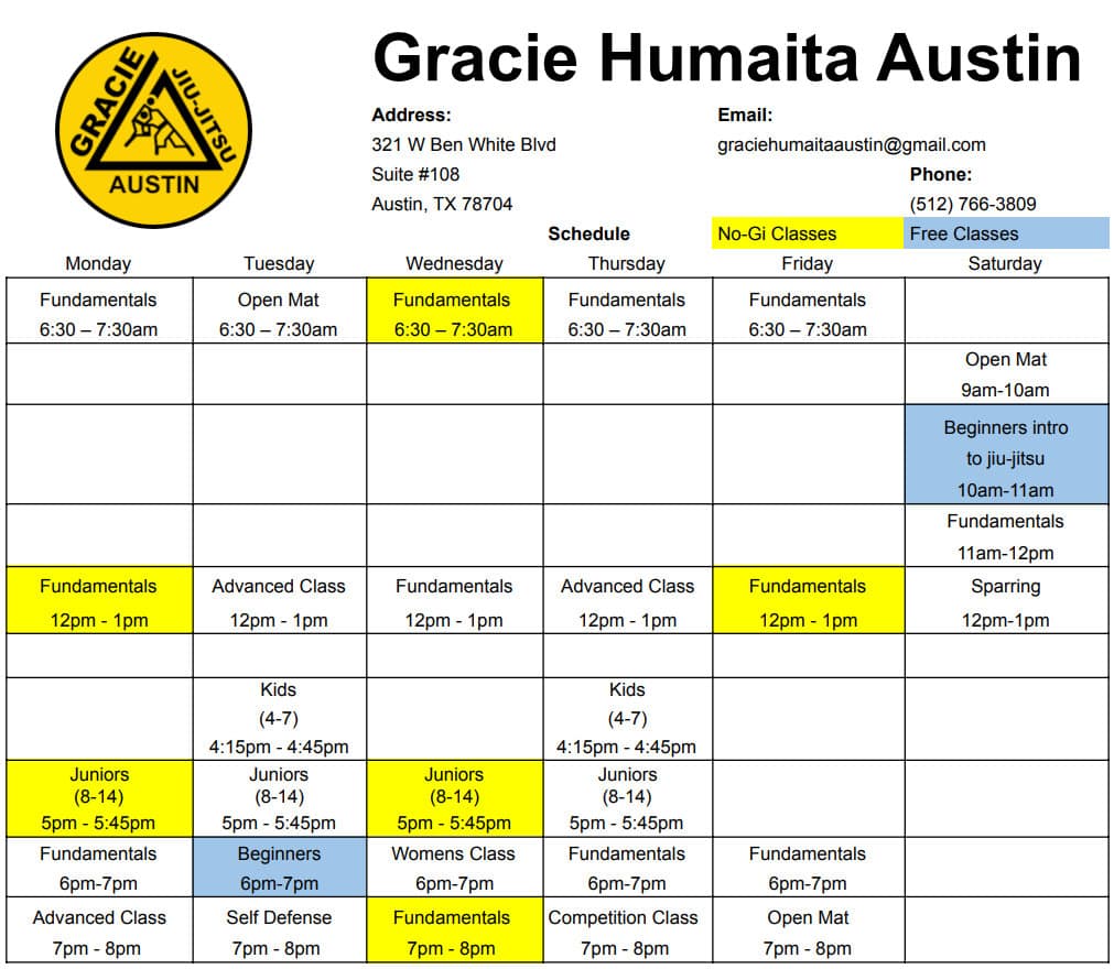 Exterior or interior of Gracie Humaitá Austin