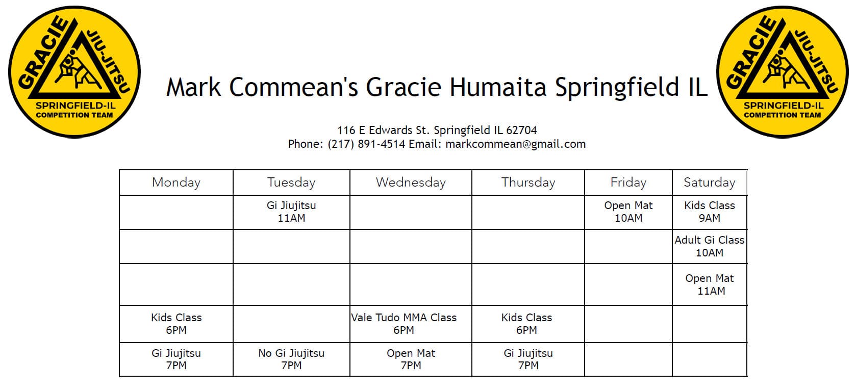 Exterior or interior of Gracie Humaita Springfield Il