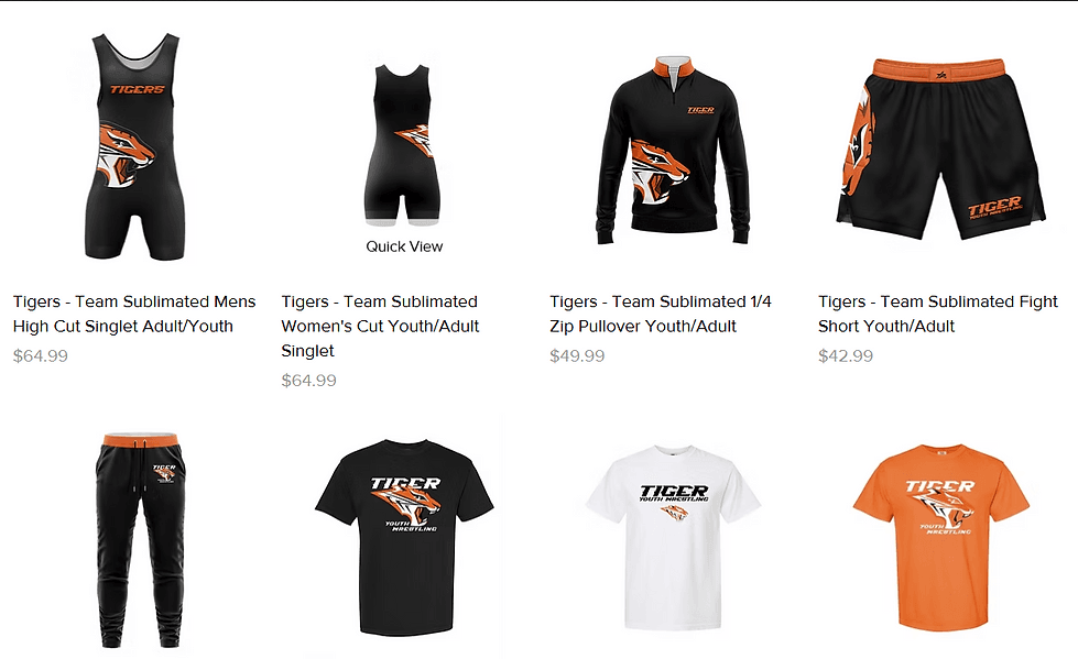 Exterior or interior of Tiger Youth Wrestling
