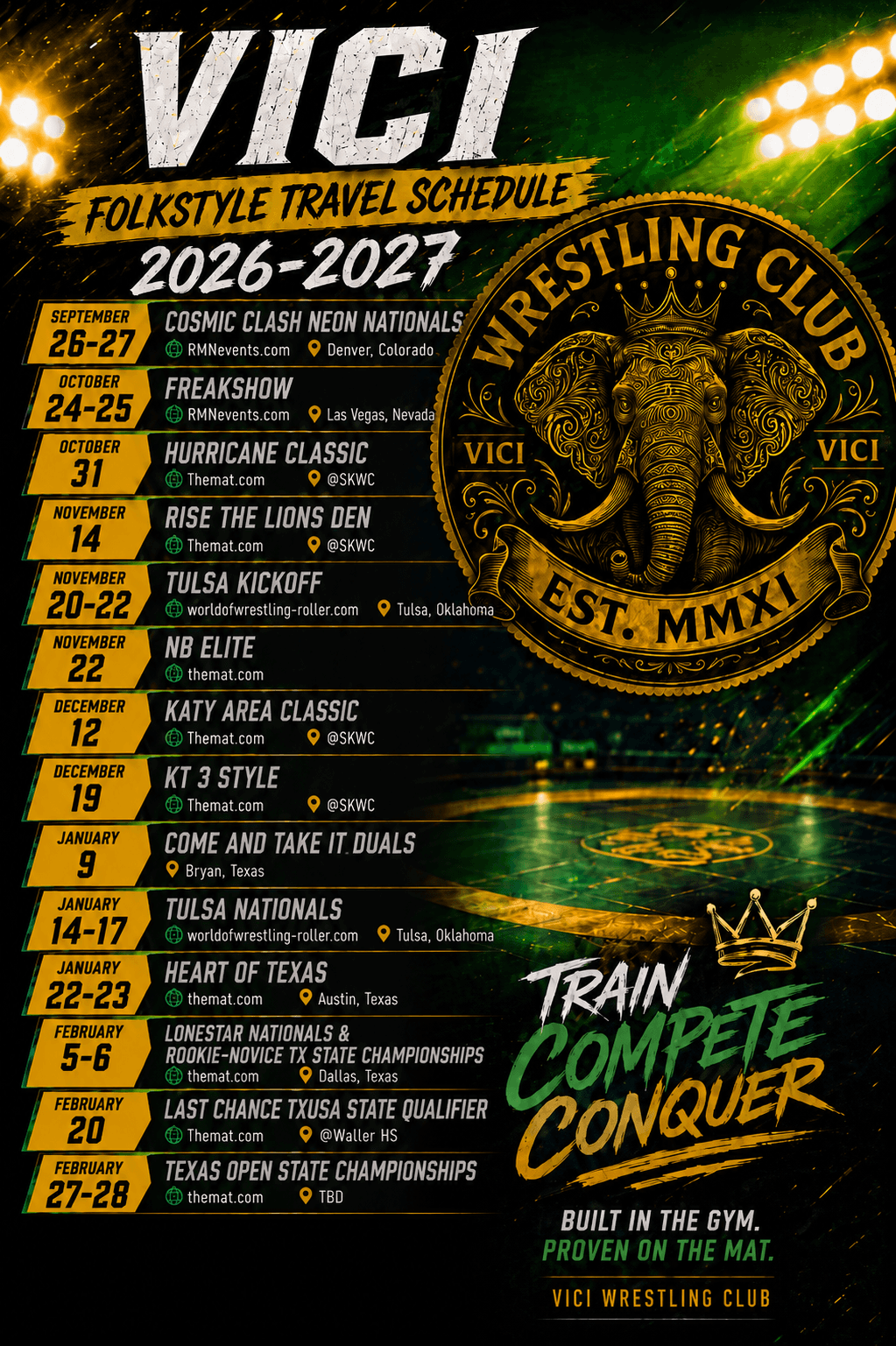 Exterior or interior of Vici Wrestling Club